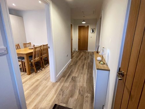 Customer hallway in The Dee