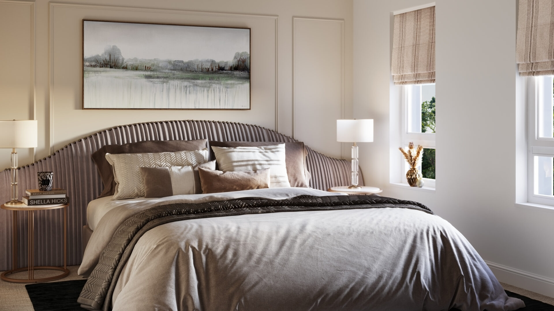 CGI image of the bedroom in The Middleton house type at Lunesdale Rise in Kirkby Lonsdale - Genesis Homes