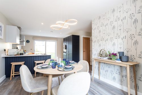 The Leasgill house type kitchen and dining area