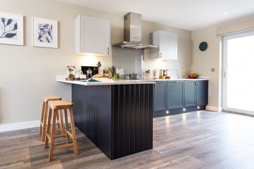 The Leasgill house type kitchen and dining area