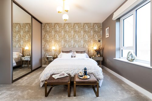 The main bedroom in The Leasgill house type