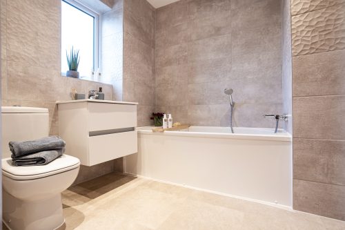 The luxurious bathroom in The Leasgill house type