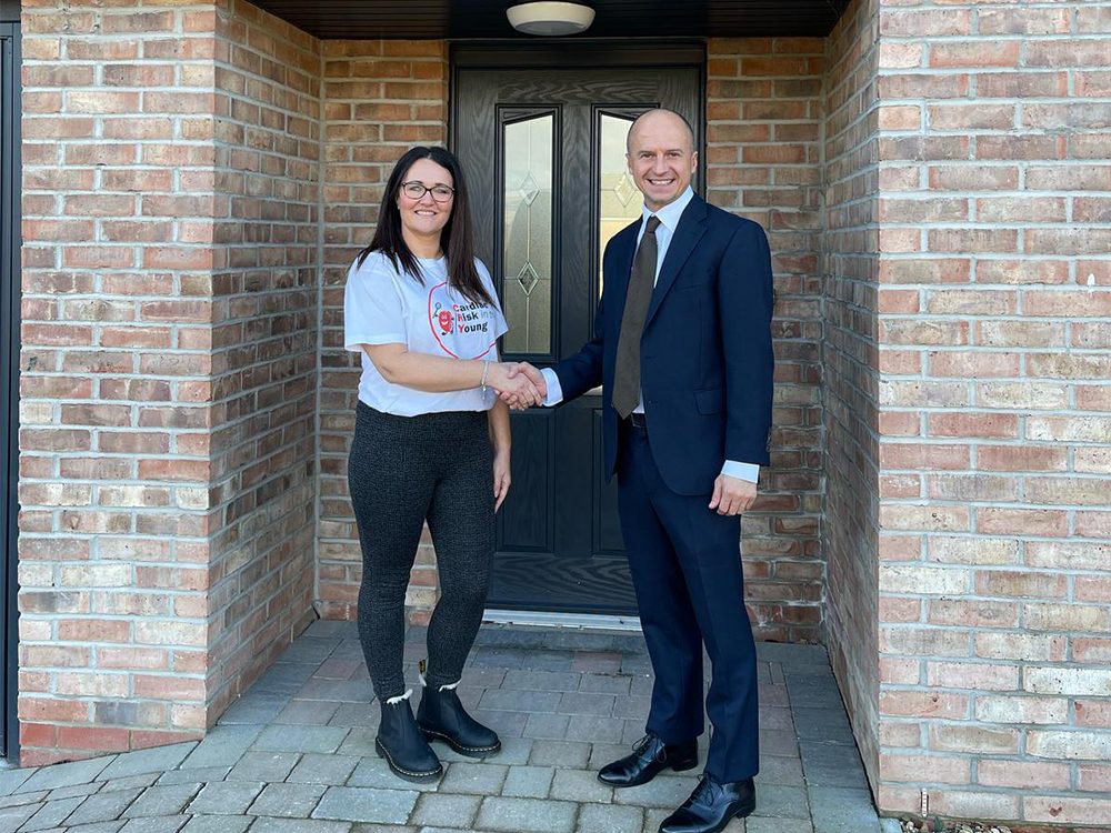 Nicky Gordon from Genesis Homes and Donna Mills from CRY for Eden photo