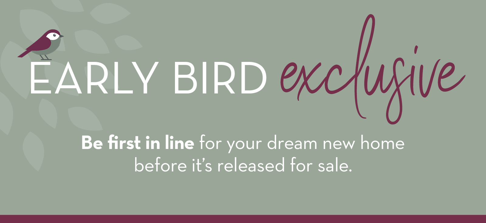Early Bird scheme - Genesis Homes