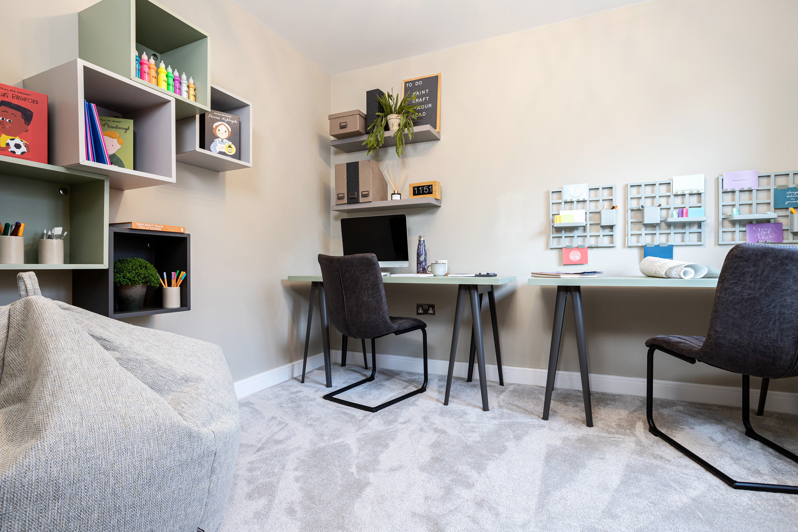 The Whillan house type home office - Genesis Homes