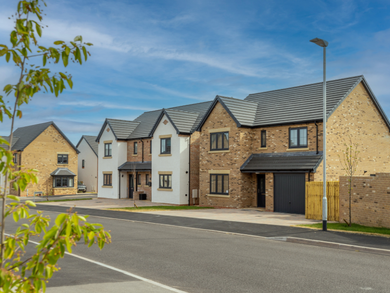 Street scene at Eamont Chase in Penrith - Genesis Homes