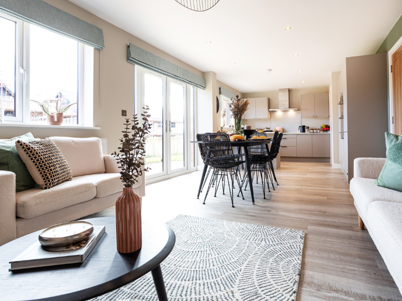 Kitchen/Dining area i The Whillan new build home - Genesis Homes