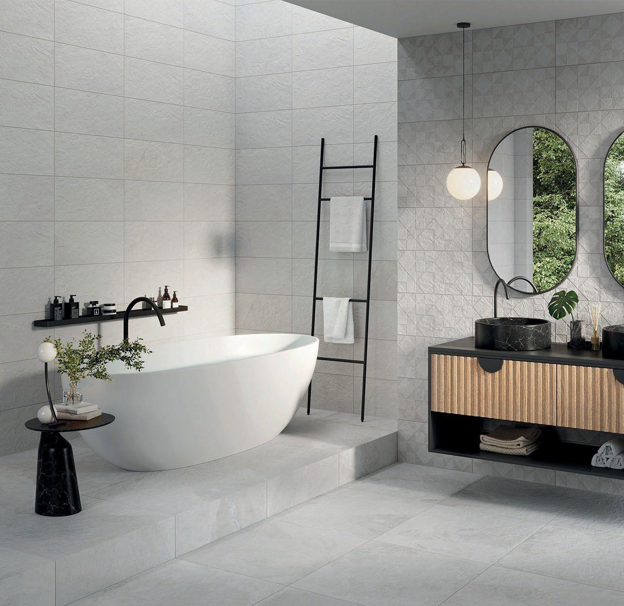 Japandi style bathroom