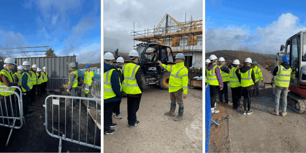 Year 10 students visiting site 