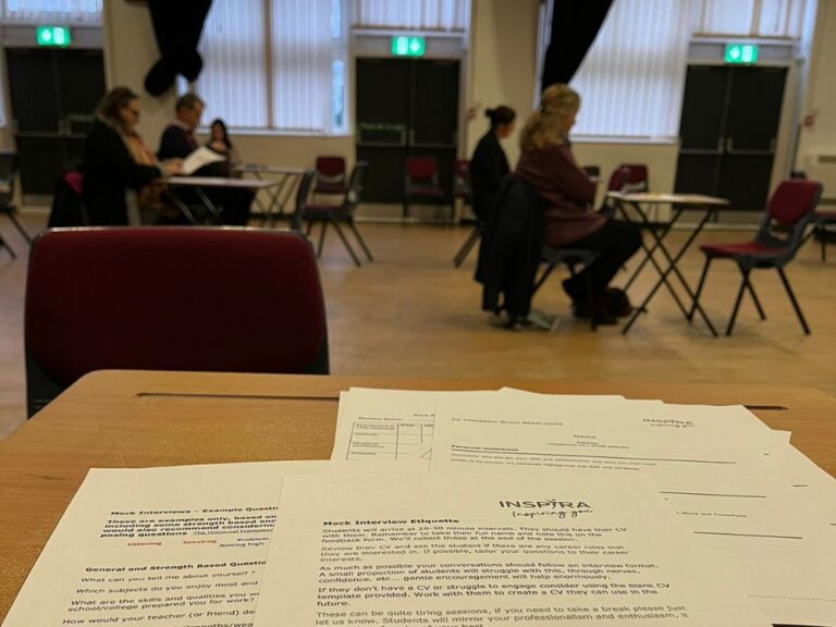 Mock interview support at St Joseph's School in Workington - Genesis Homes