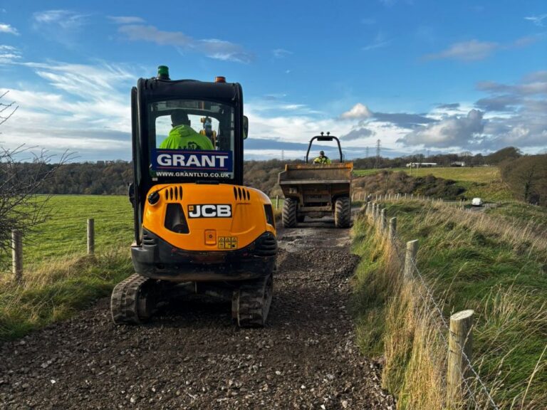 Road repair project at St Peter's Church in Camerton - Genesis Homes in Seaton