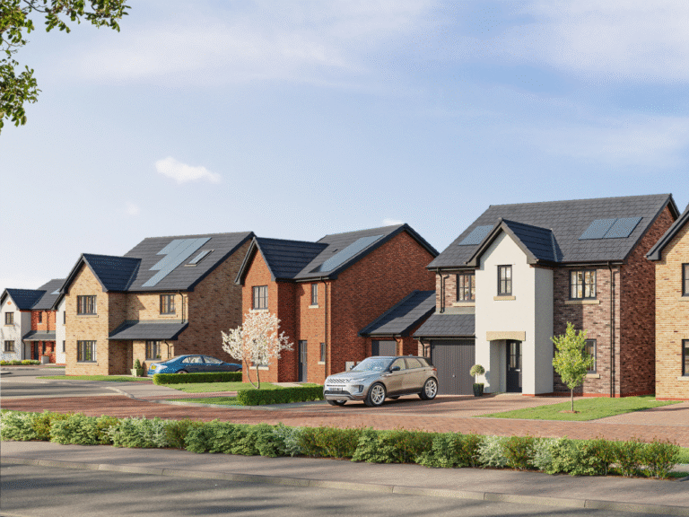CGI of Sandsfield Way development in Carlisle - Genesis Homes