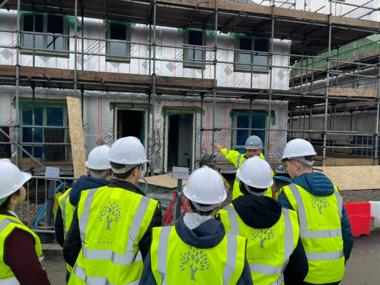 Genesis Homes site visit with students