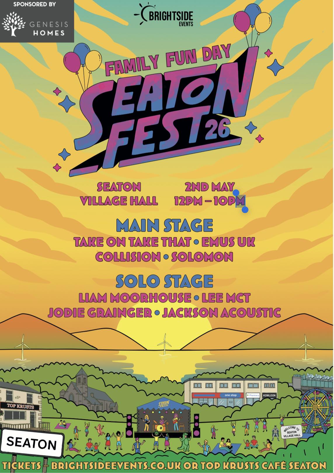 Seaton Fest 2026 - Genesis sponsoring event 