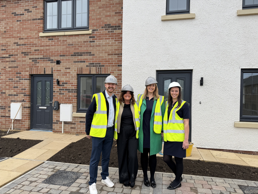 The Cumberland Building Society team at Genesis Homes' Community Event at Derwent Rise development in Seaton