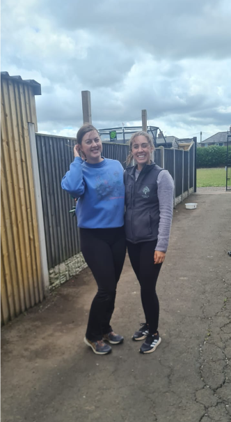 Lauren & Sally from Genesis Homes at Rock Youth Project in Carlisle 