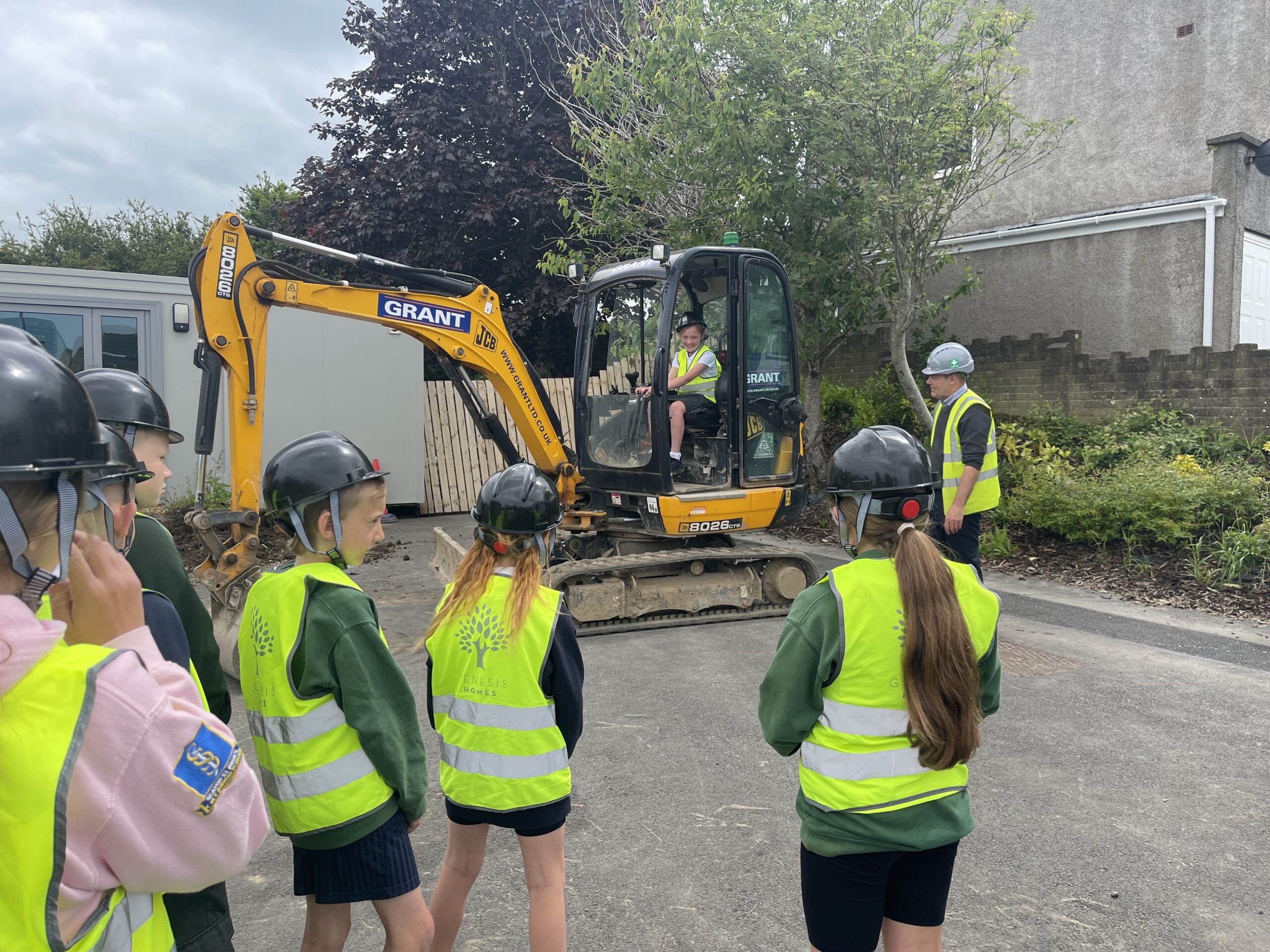 Genesis Homes hosting a site visit with St Paul's School in Seaton