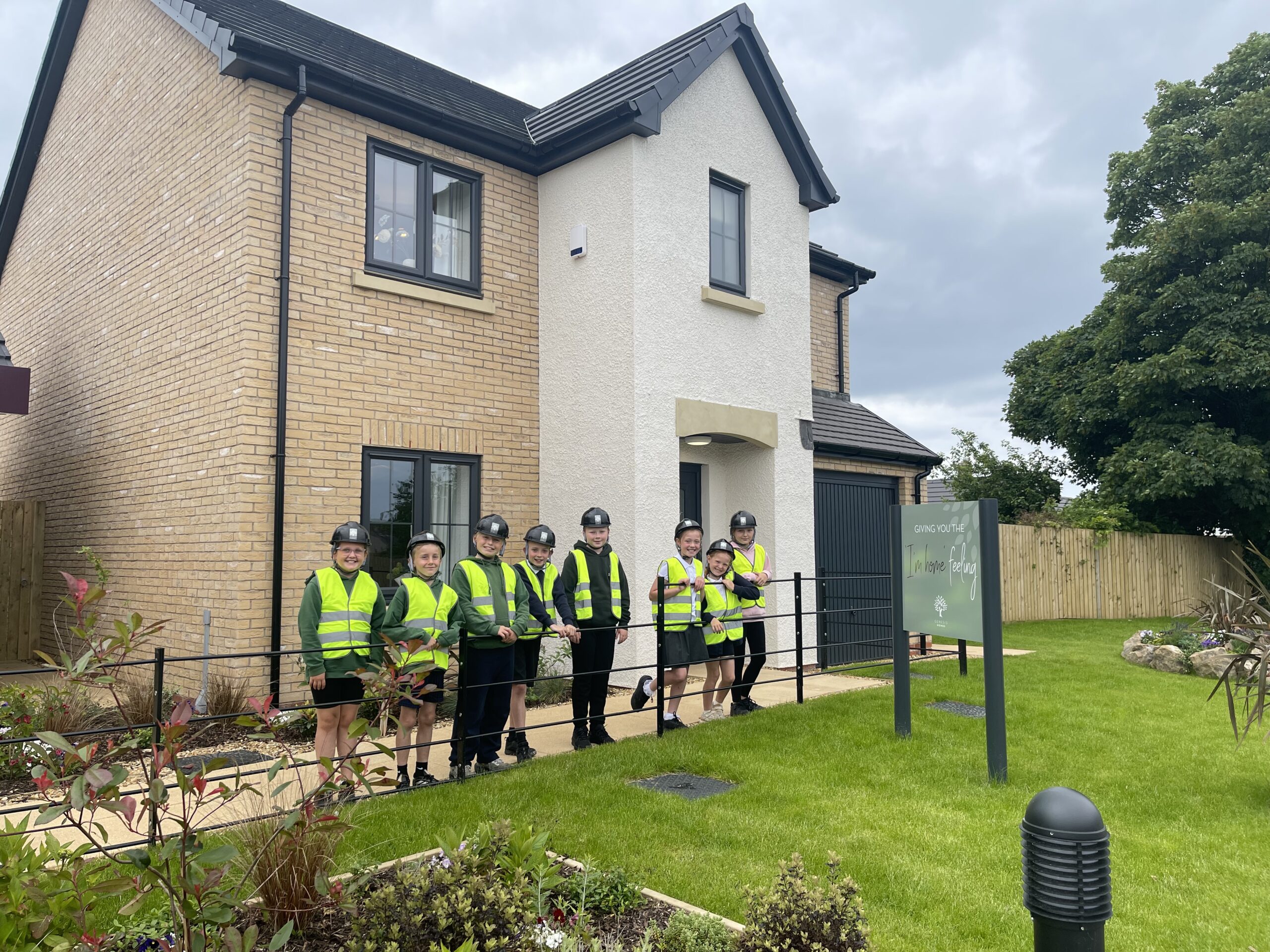 Genesis Homes hosting a site visit with St Paul's School in Seaton