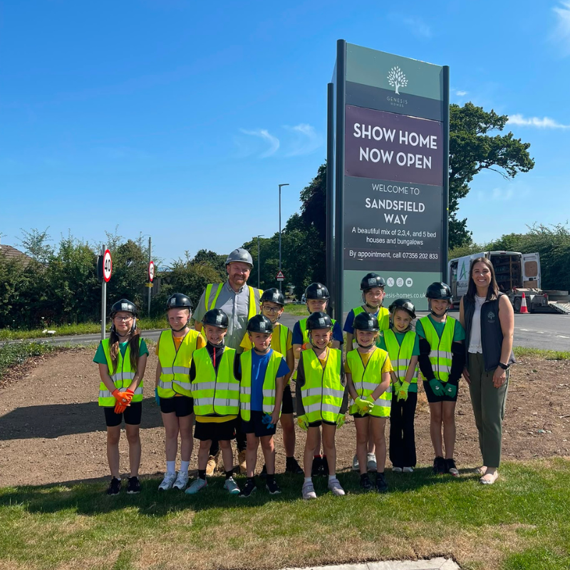 Local School Children from Yewdale Primary School visit Sandsfield Way - Genesis Homes