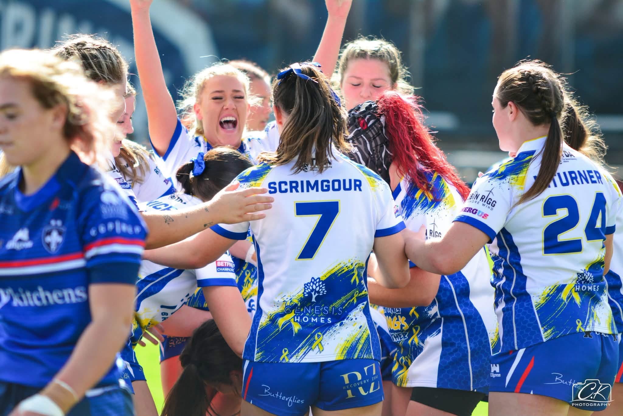 Workington Town Ladies Rugby League winning the final to secure promotion to National Championship