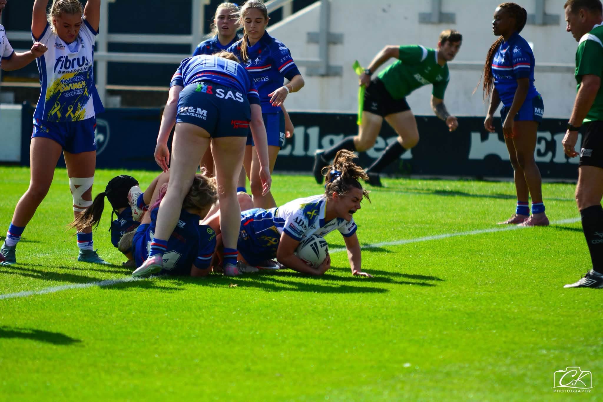 Workington Town Ladies Rugby League winning the final to secure promotion to National Championship